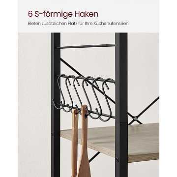 kuchenregal-3-ebenen-auf-rollen-mit-6-haken-greigeschwarz-7